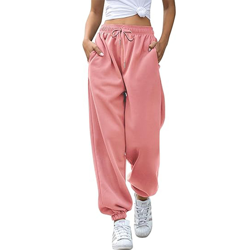 Pantalón de Chándal Baggy para Mujer de Talle Alto y Corte Ancho para Libertad de Movimiento y Looks Casuales