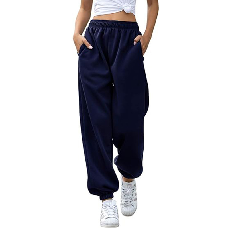 Pantalón de Chándal Baggy para Mujer de Talle Alto y Corte Ancho para Libertad de Movimiento y Looks Casuales