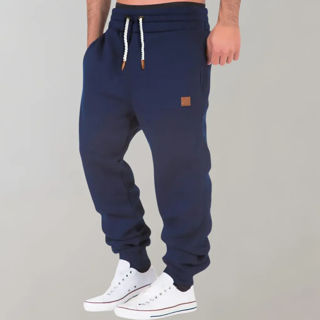 Pantalón de chándal para hombre de mezcla de algodón – ajuste relajado para el día a día