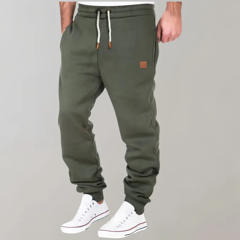 Pantalón de chándal para hombre de mezcla de algodón – ajuste relajado para el día a día