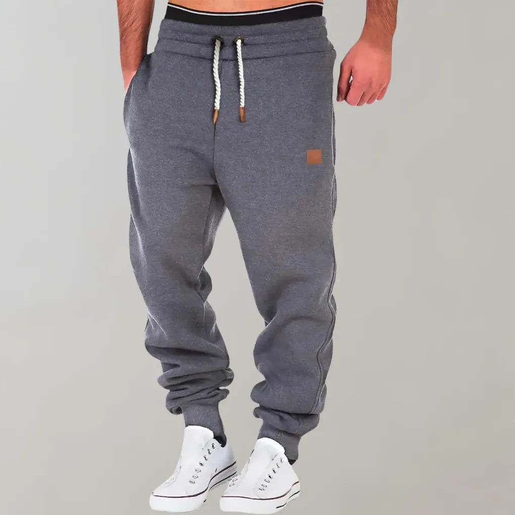 Pantalón de chándal para hombre de mezcla de algodón – ajuste relajado para el día a día