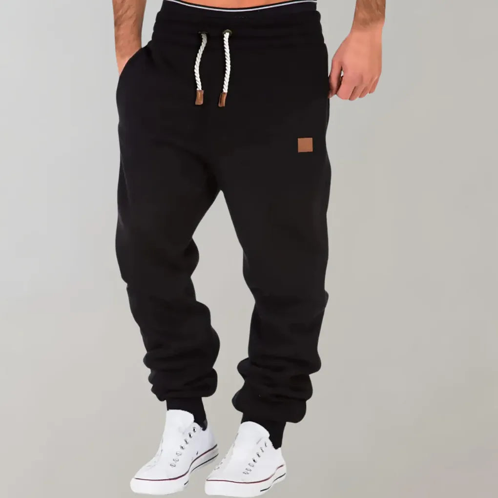Pantalón de chándal para hombre de mezcla de algodón – ajuste relajado para el día a día