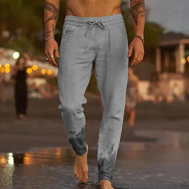 Pantalón de lino de verano para hombre