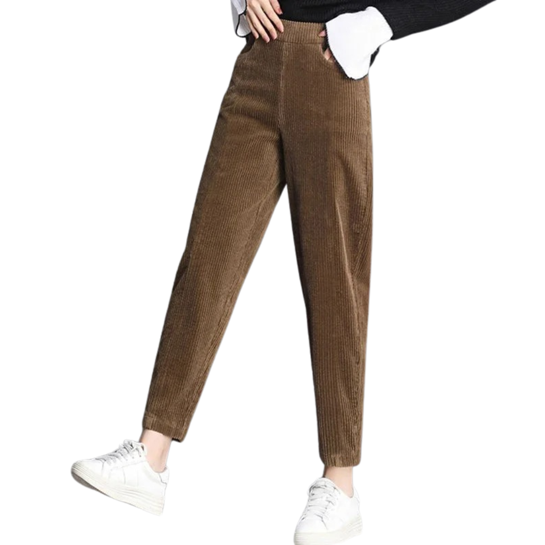 Pantalón de pana cálido para mujer