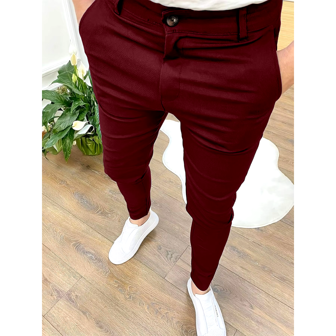 Pantalón de vestir slim fit para hombre