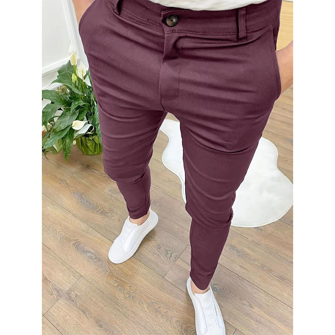 Pantalón de vestir slim fit para hombre
