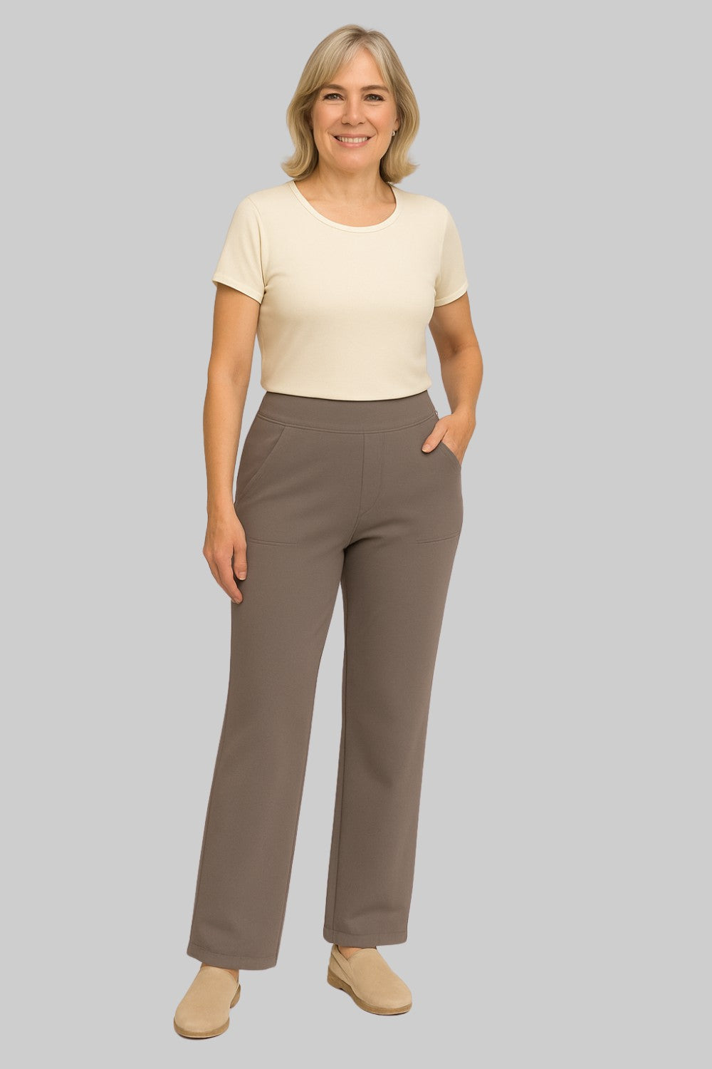 Pantalón elástico cómodo y versátil para mujer para el día a día
