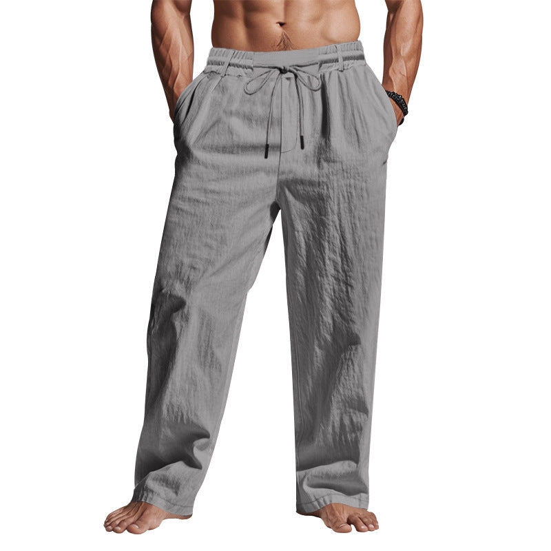 Pantalón hombre corte holgado con cordón ajustable