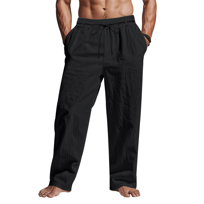 Pantalón hombre corte holgado con cordón ajustable