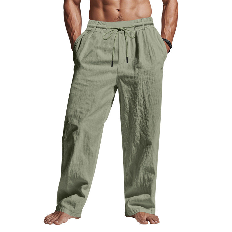 Pantalón hombre corte holgado con cordón ajustable
