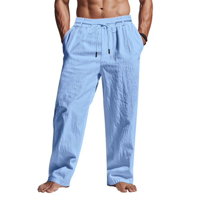 Pantalón hombre corte holgado con cordón ajustable