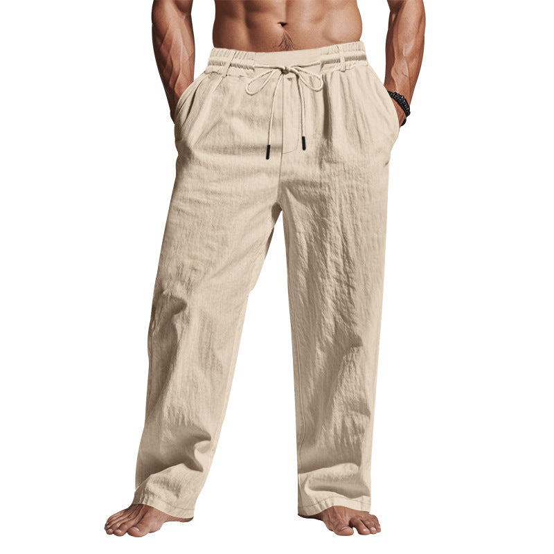 Pantalón hombre corte holgado con cordón ajustable
