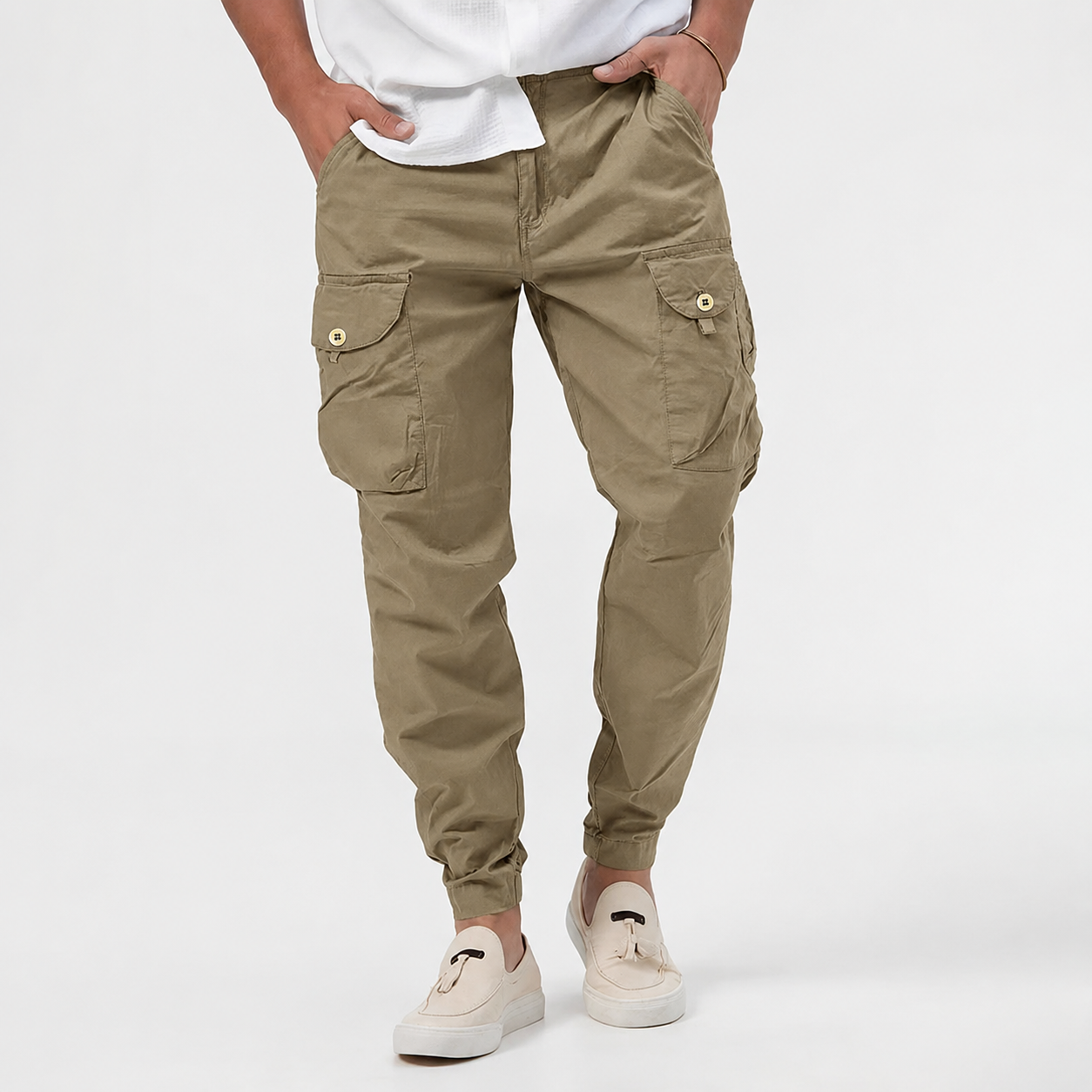 Pantalón jogger cargo para hombre