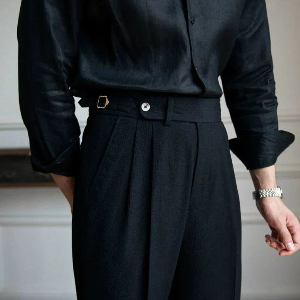 Pantalón moderno de vestir para hombre – Aspecto elegante de corte cómodo