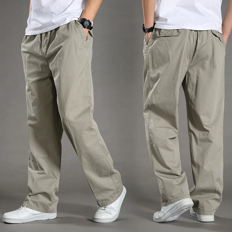 Pantalón para hombre con corte relajado y tejido suave