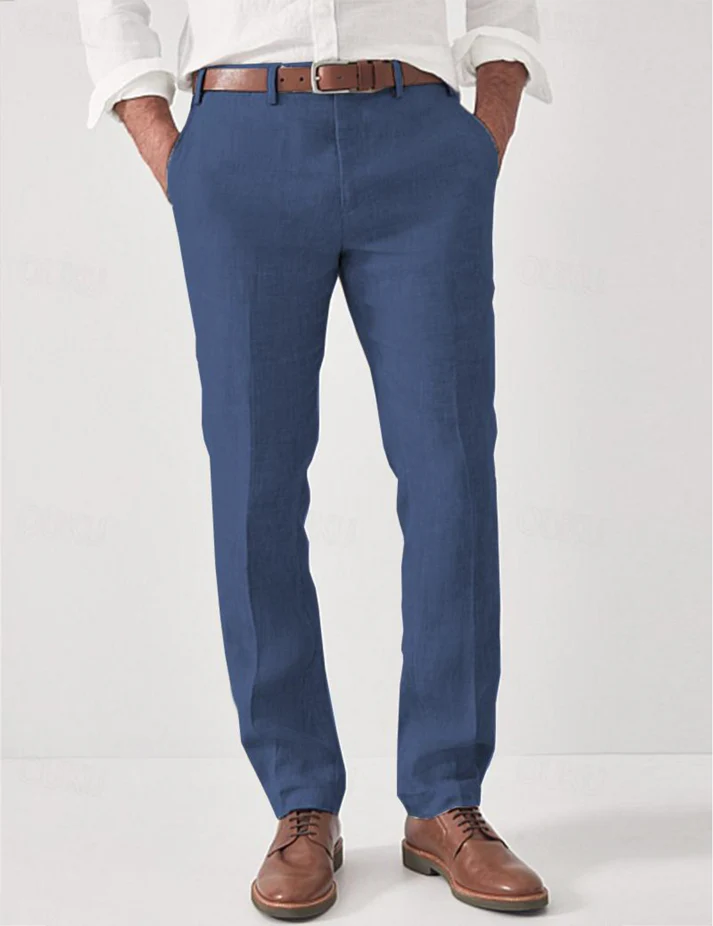 Pantalón para hombre transpirable con diseño veraniego y corte moderno