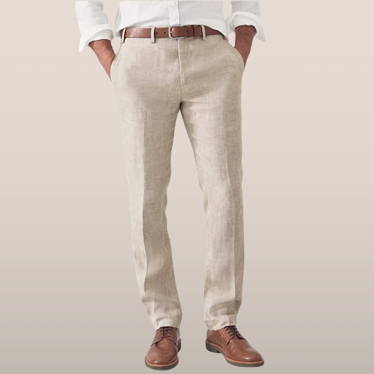 Pantalón para hombre transpirable con diseño veraniego y corte moderno