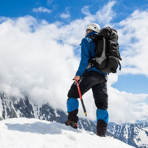 Pantalón térmico de plumón de ganso con cremallera para actividades al aire libre, camping, senderismo y esquí