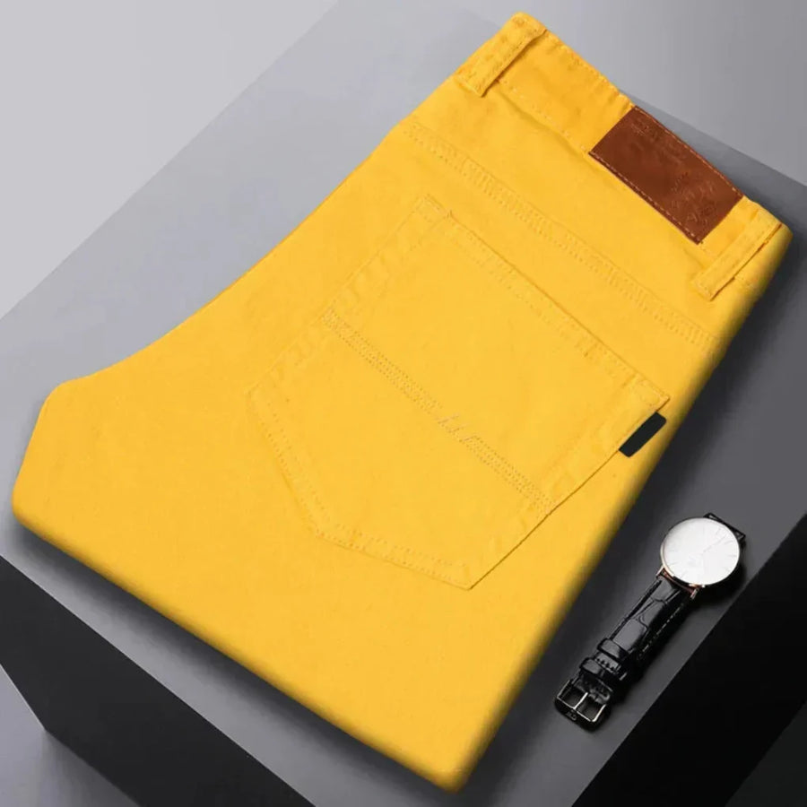 Pantalón Vaquero Elástico para Hombre de Corte Tapered Superior