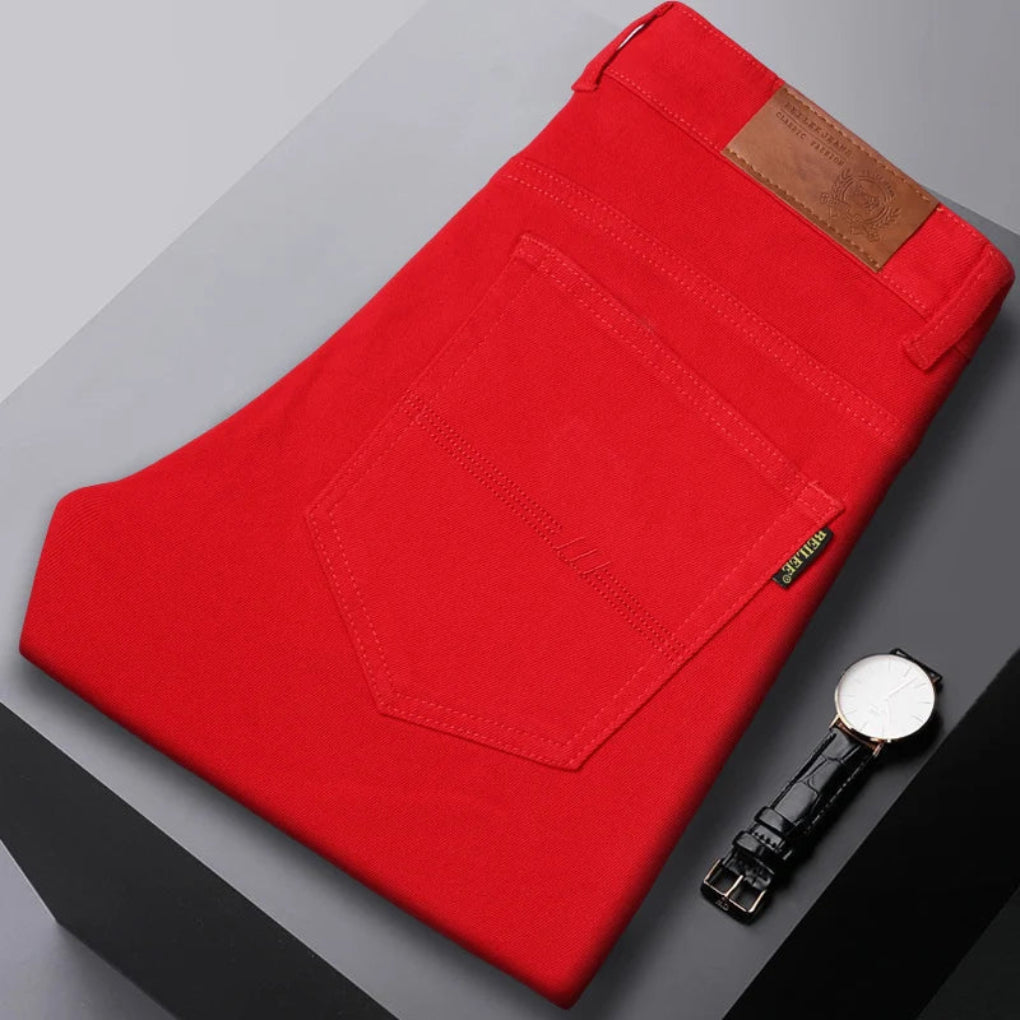Pantalón Vaquero Elástico para Hombre de Corte Tapered Superior