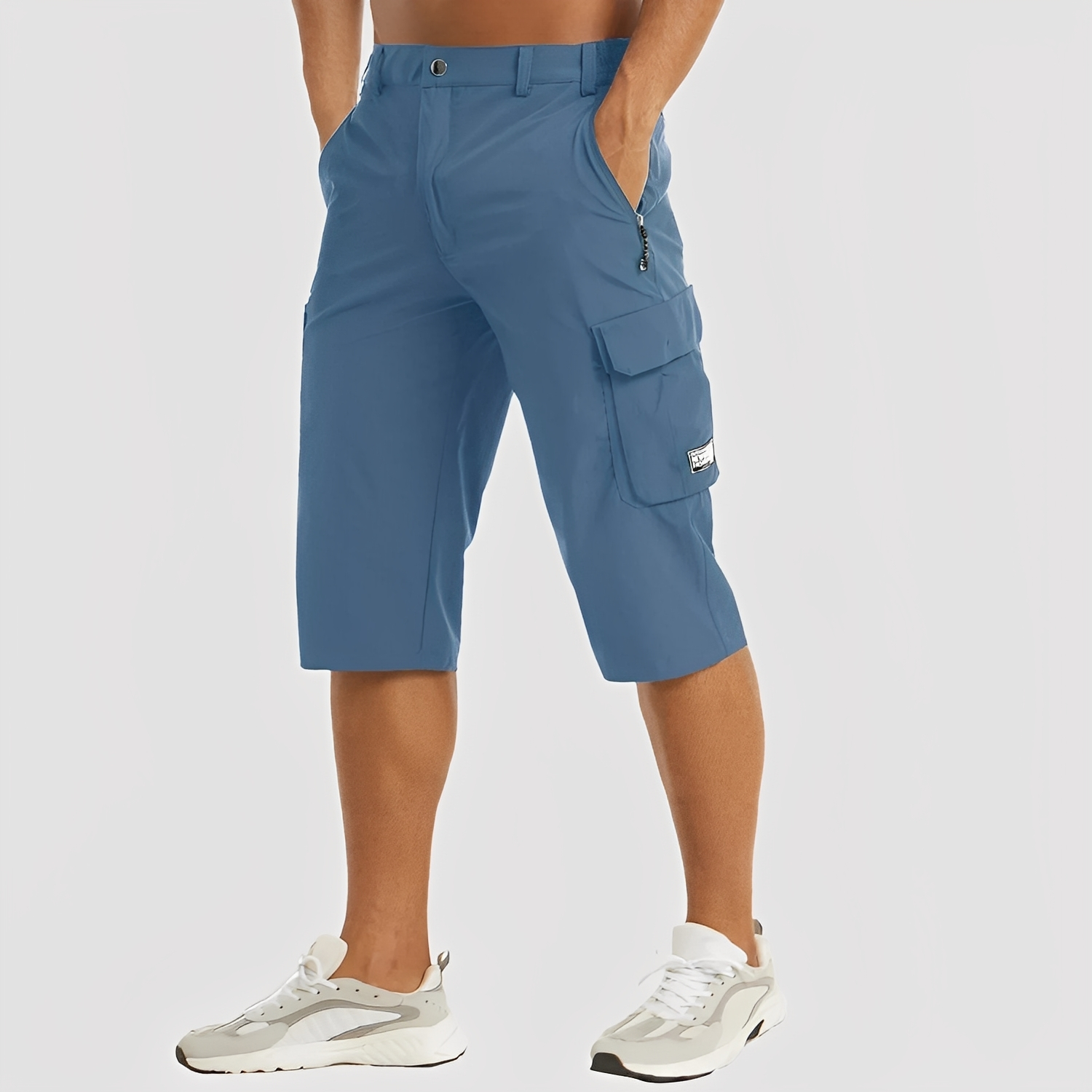 Pantalones cargo elásticos para hombre