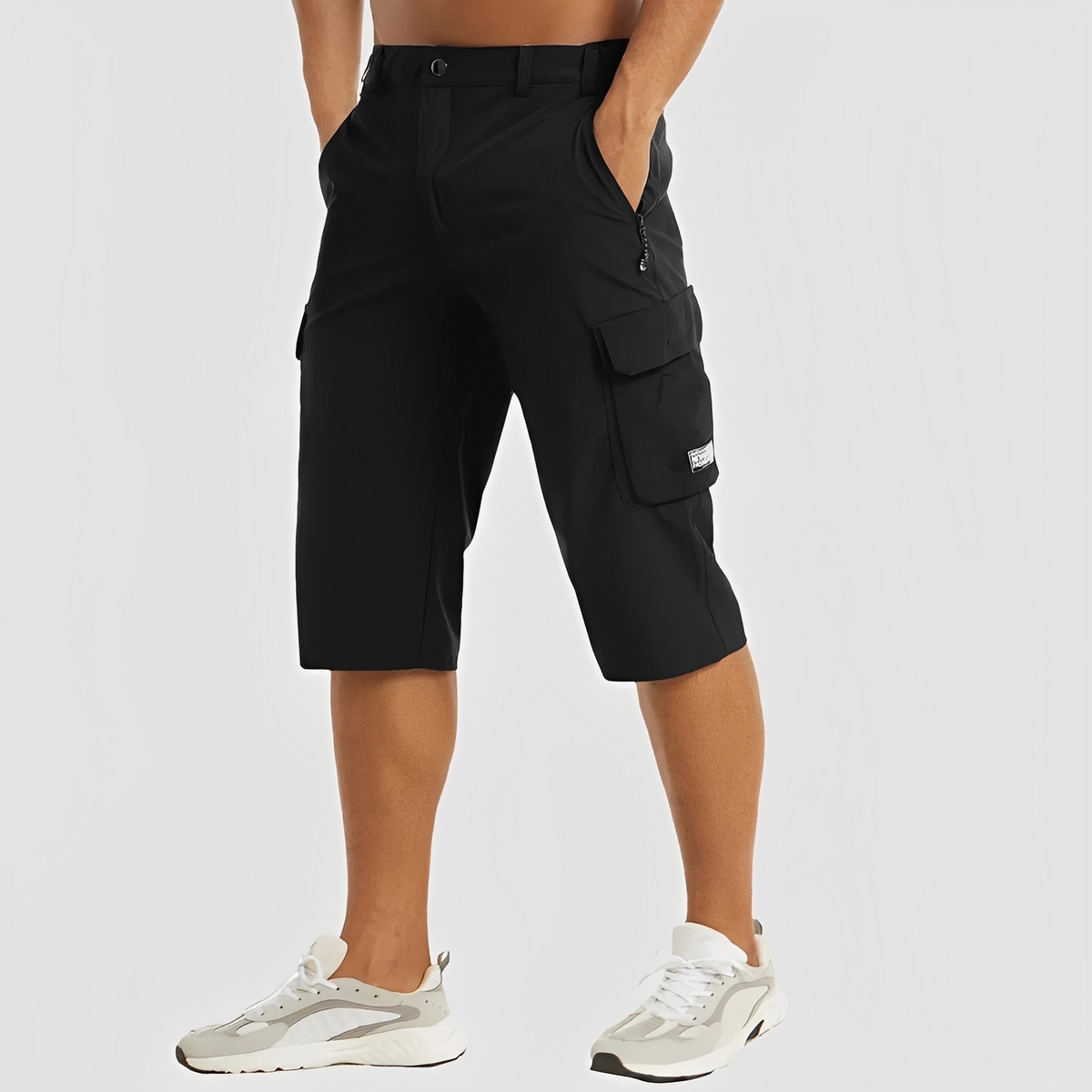 Pantalones cargo elásticos para hombre