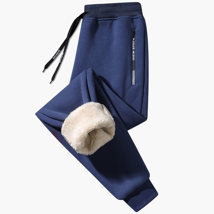 Pantalones casuales con forro para hombre