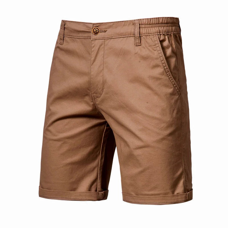Pantalones cortos casuales para hombre con cintura elástica