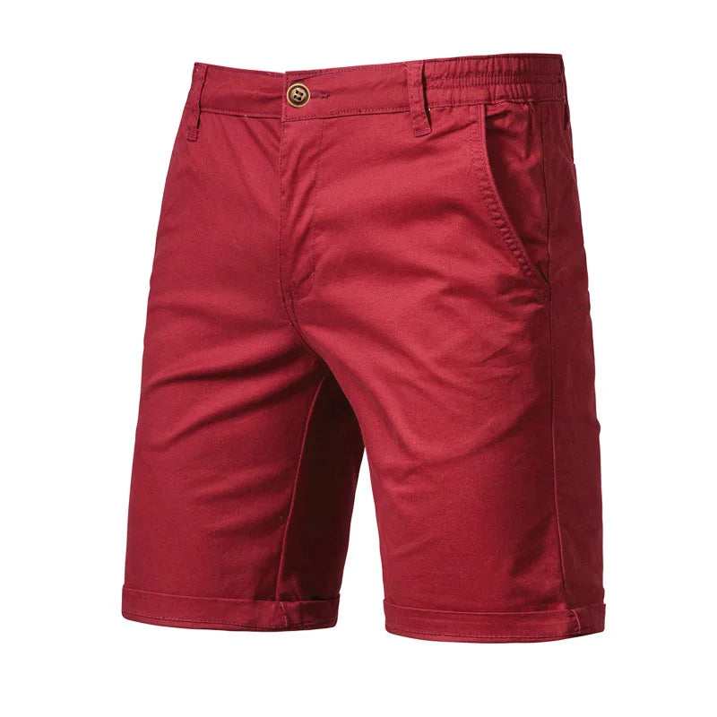 Pantalones cortos casuales para hombre con cintura elástica