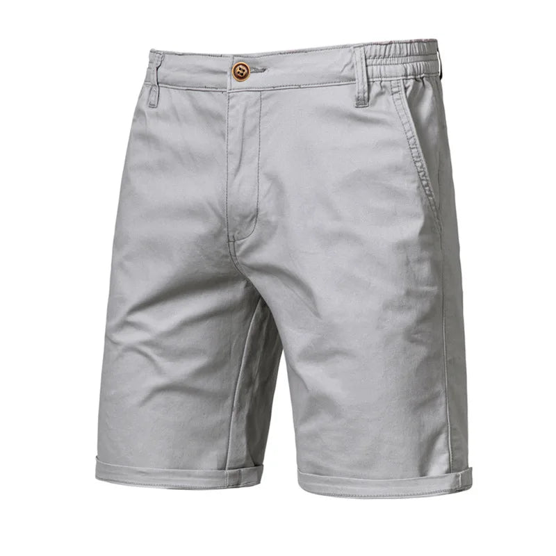 Pantalones cortos casuales para hombre con cintura elástica