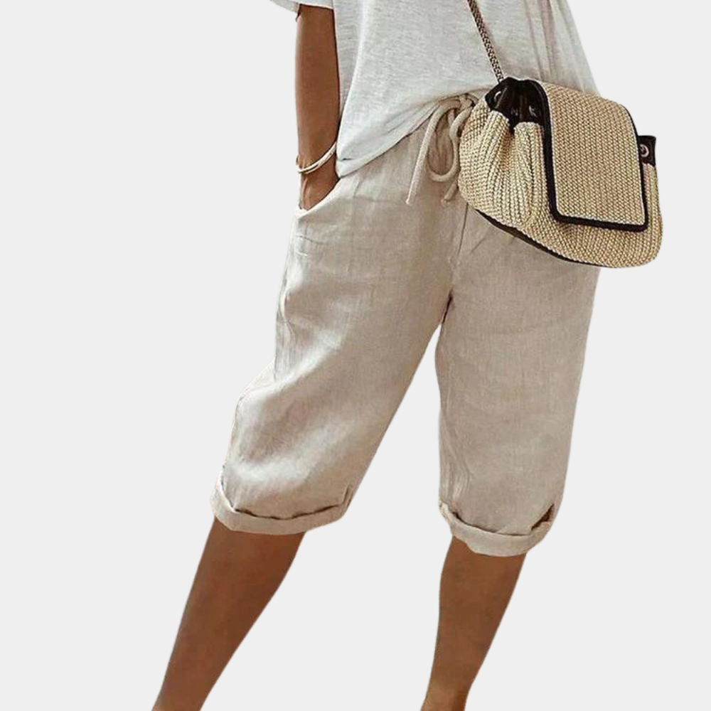 Pantalones cortos cómodos para mujer - Moda de verano | Elásticos y versátiles