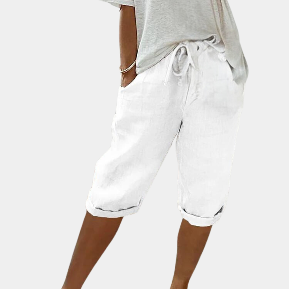 Pantalones cortos cómodos para mujer - Moda de verano | Elásticos y versátiles
