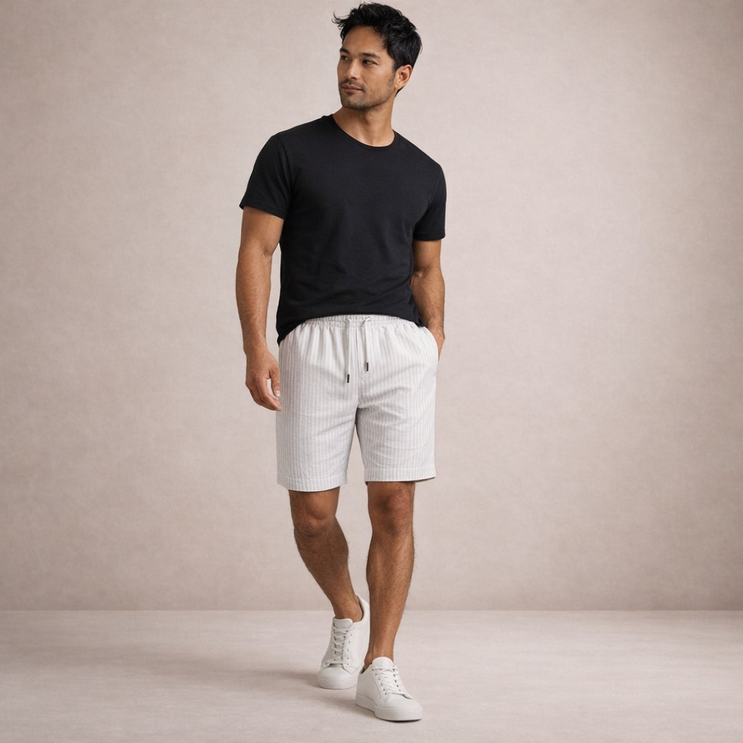 Pantalones cortos de lino: comodidad transpirable para días calurosos