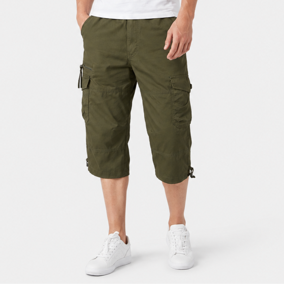 Pantalones cortos de senderismo cargo por debajo de la rodilla
