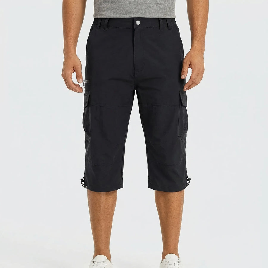 Pantalones cortos de senderismo cargo por debajo de la rodilla