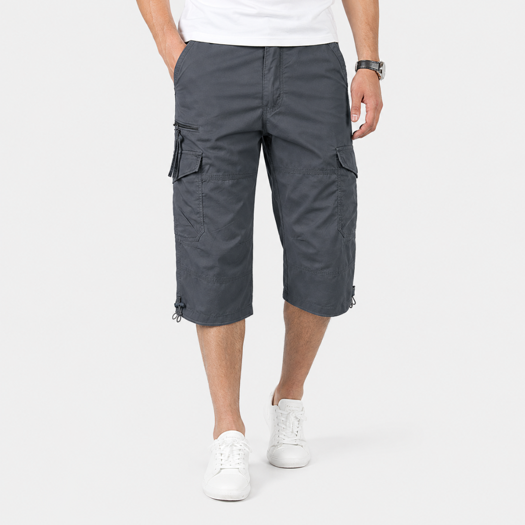 Pantalones cortos de senderismo cargo por debajo de la rodilla