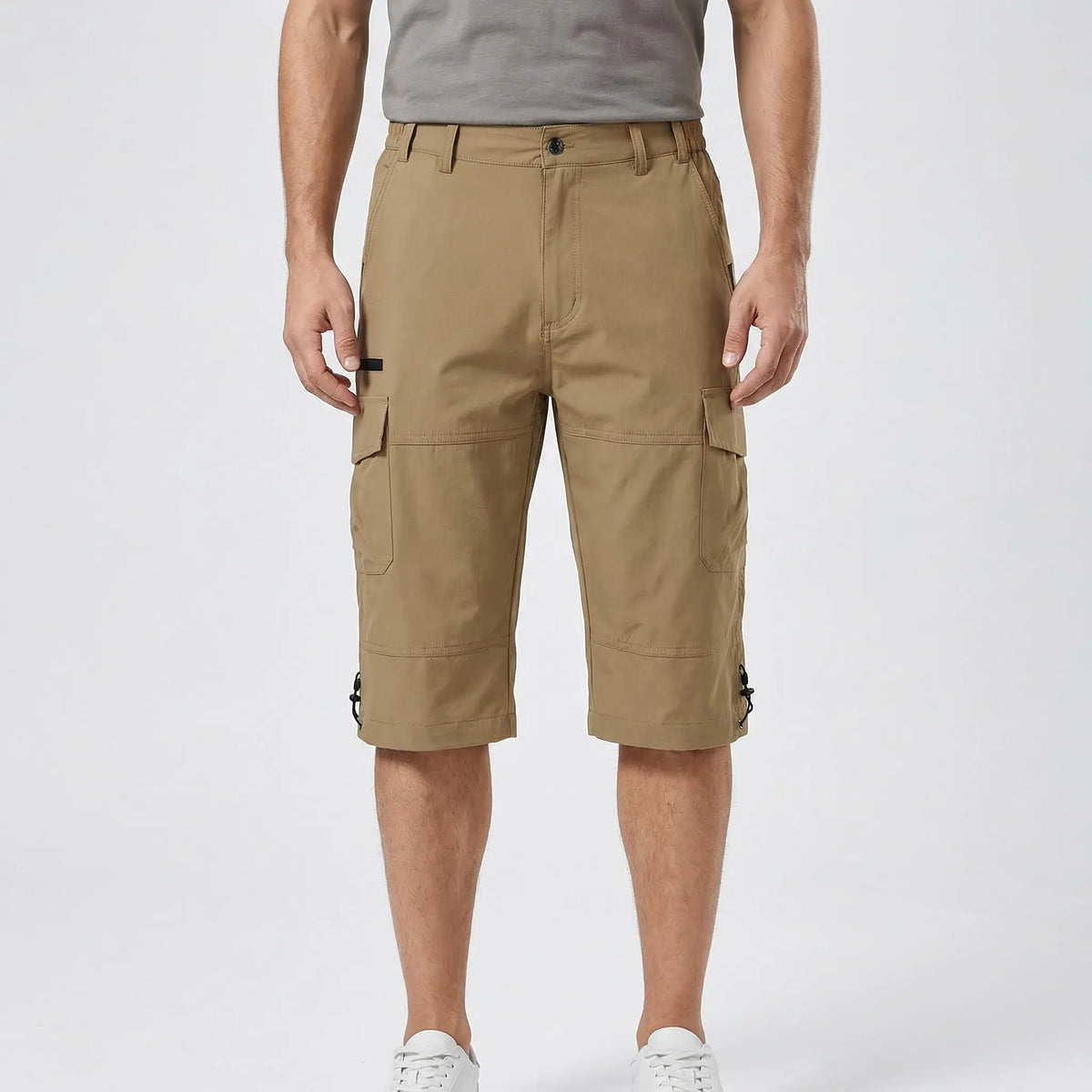 Pantalones cortos de senderismo cargo por debajo de la rodilla