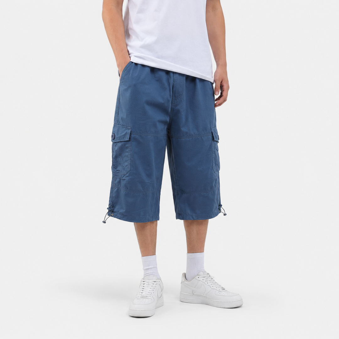 Pantalones cortos de senderismo cargo por debajo de la rodilla