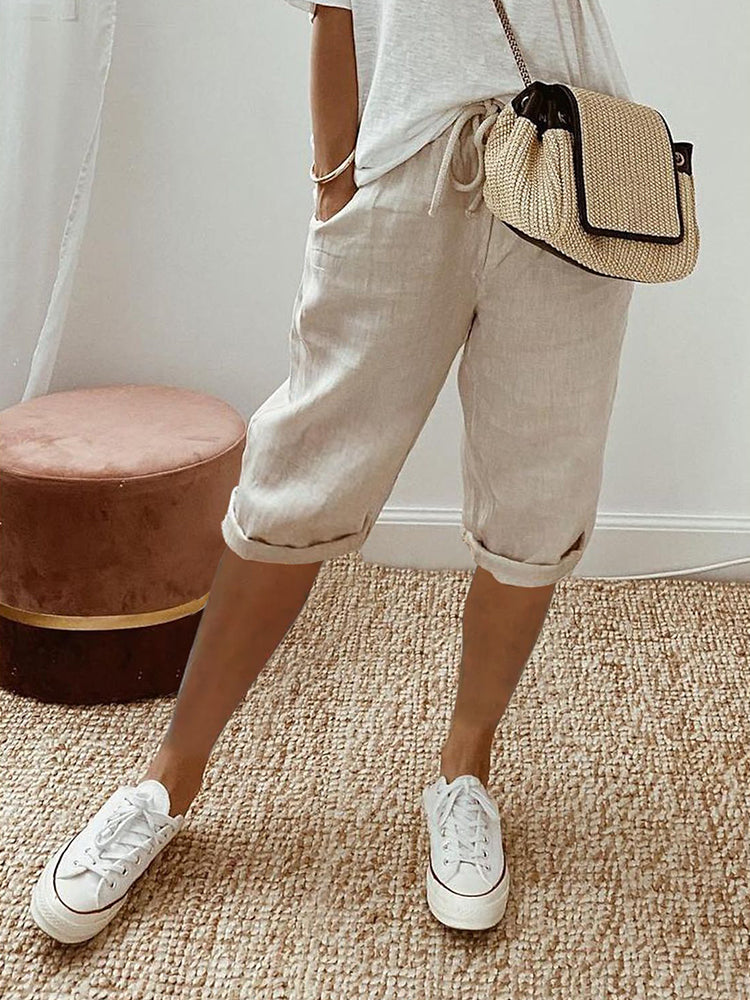 Pantalones cortos de tela