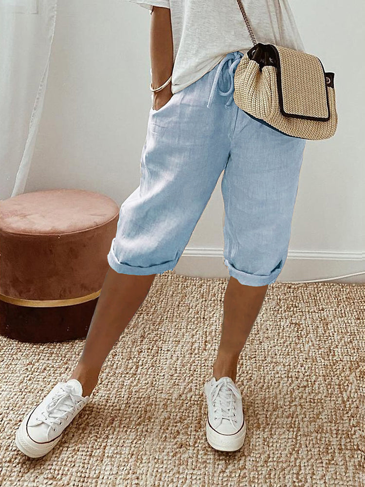 Pantalones cortos de tela
