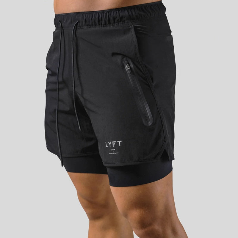 Pantalones cortos deportivos 2 en 1 para hombre | Perfectos para cualquier entrenamiento