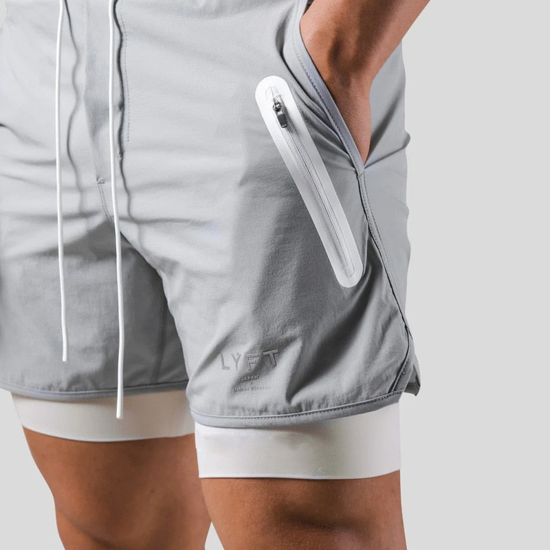 Pantalones cortos deportivos 2 en 1 para hombre | Perfectos para cualquier entrenamiento