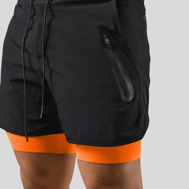 Pantalones cortos deportivos 2 en 1 para hombre | Perfectos para cualquier entrenamiento