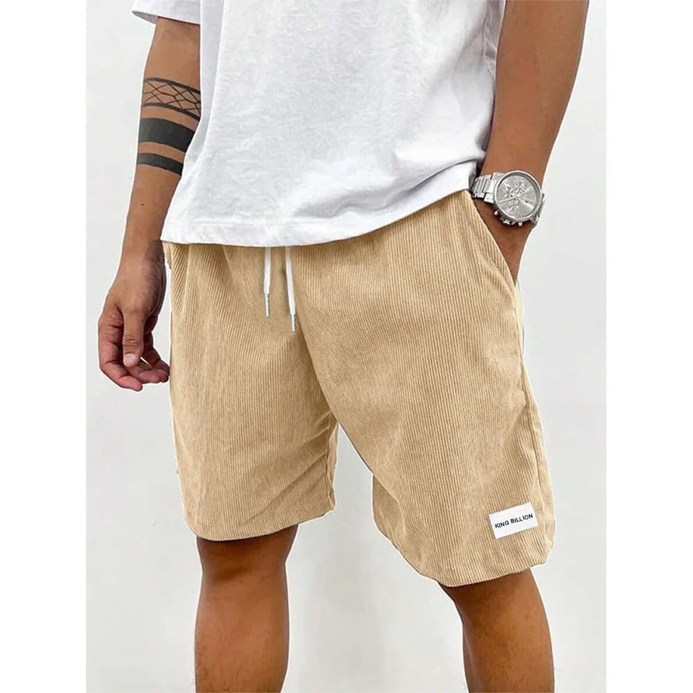 Pantalones cortos para hombre - Estructura suave - Corte holgado