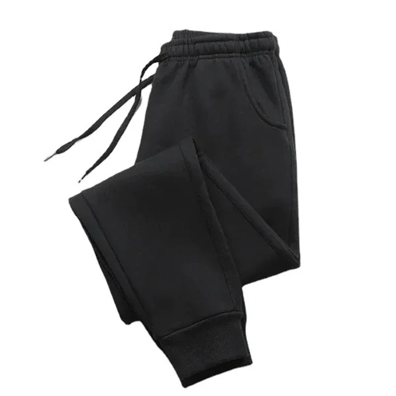Pantalones de chándal casuales de felpa para hombre