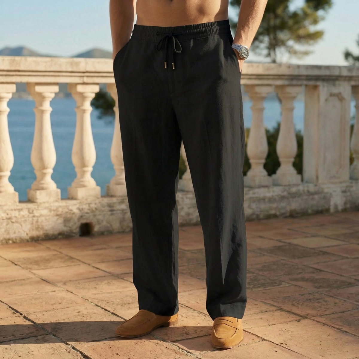 Pantalones de lino