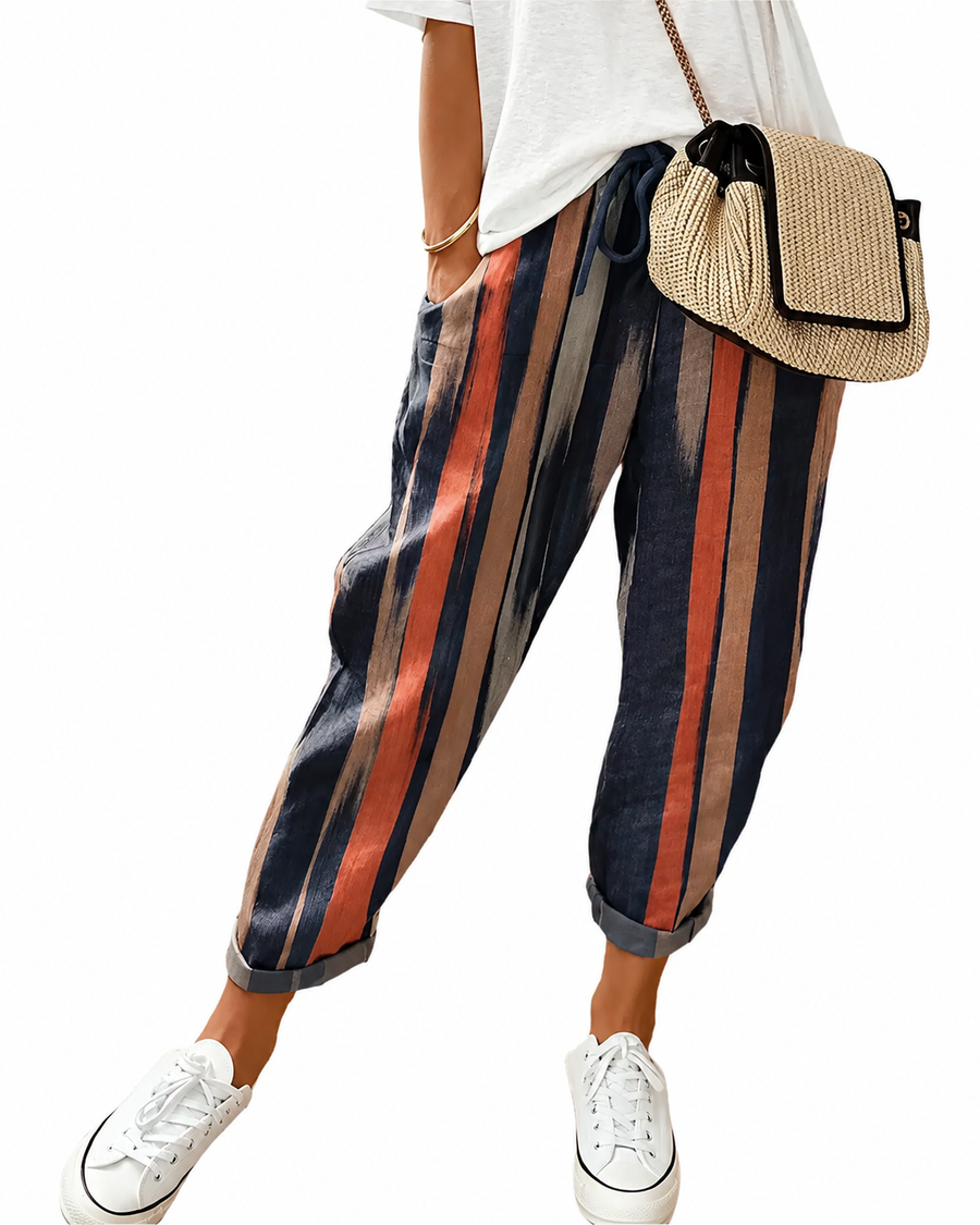 Pantalones para mujer de estilo lino: corte ligero y elegante