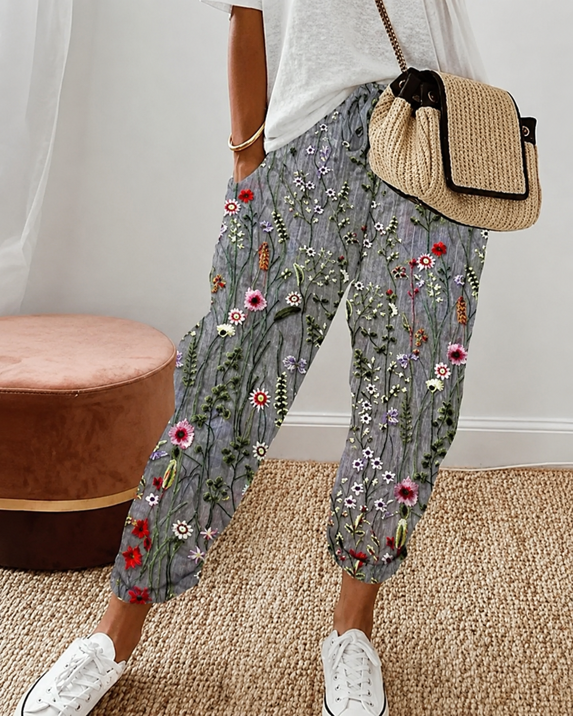 Pantalones para mujer de estilo lino: corte ligero y elegante