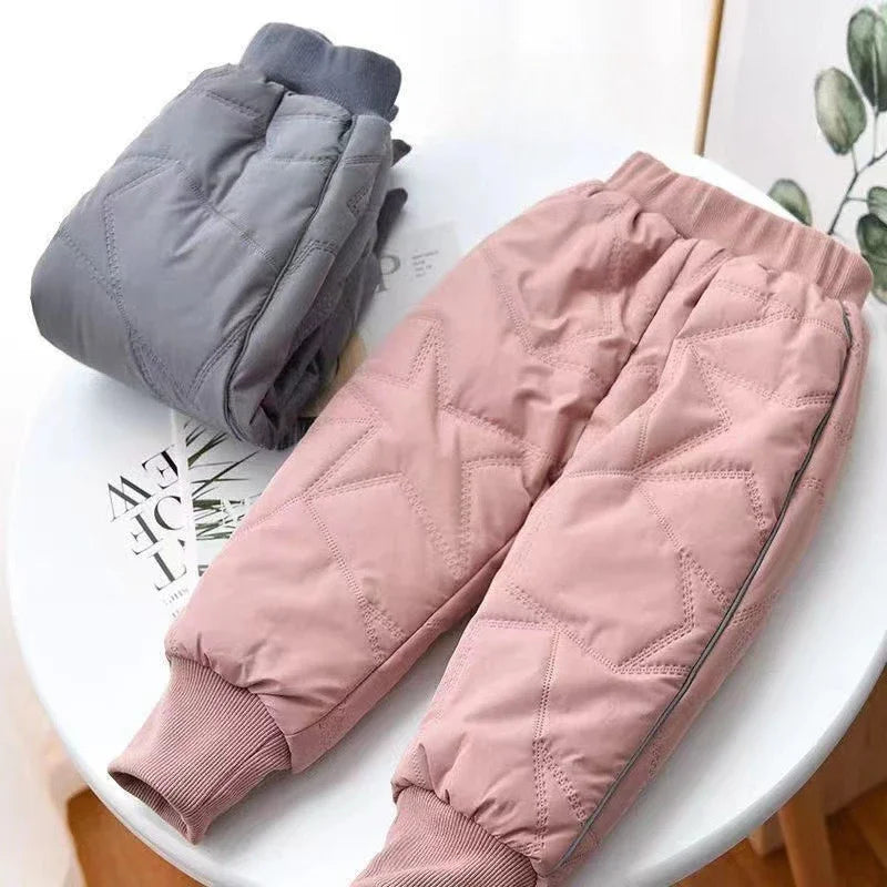 Pantalones térmicos acolchados para niños