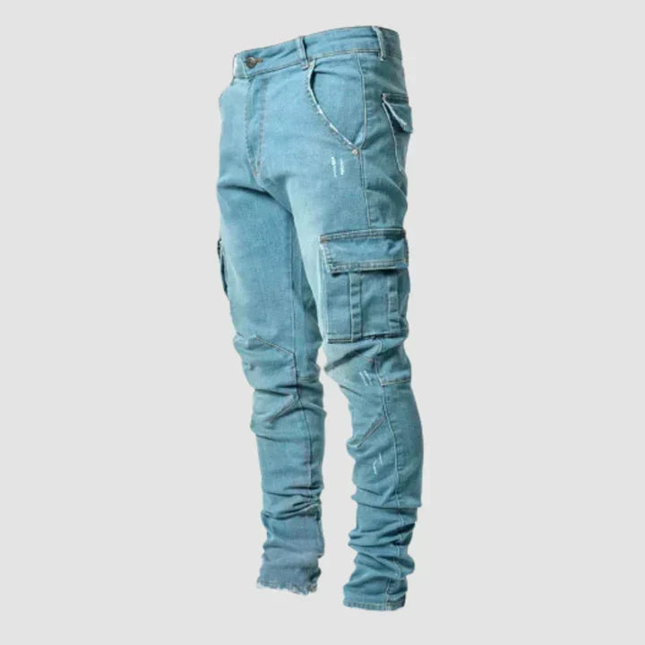 Pantalones vaqueros cargo de corte entallado para hombre